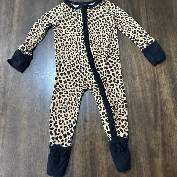 Little Sleepies Other - Little Sleepies Black and Tan Kids Footie